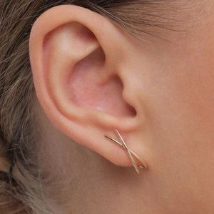 Minimalist Stud Earrings Golden